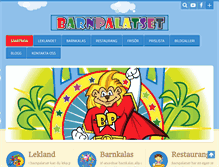 Tablet Screenshot of barnpalatset.com